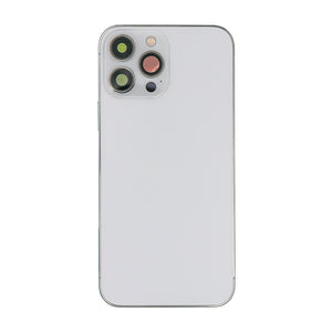 Pour iPhone 13 Pro Max Boîtier complet avec toutes les petites pièces sans batterie ni appareil photo arrière Argent