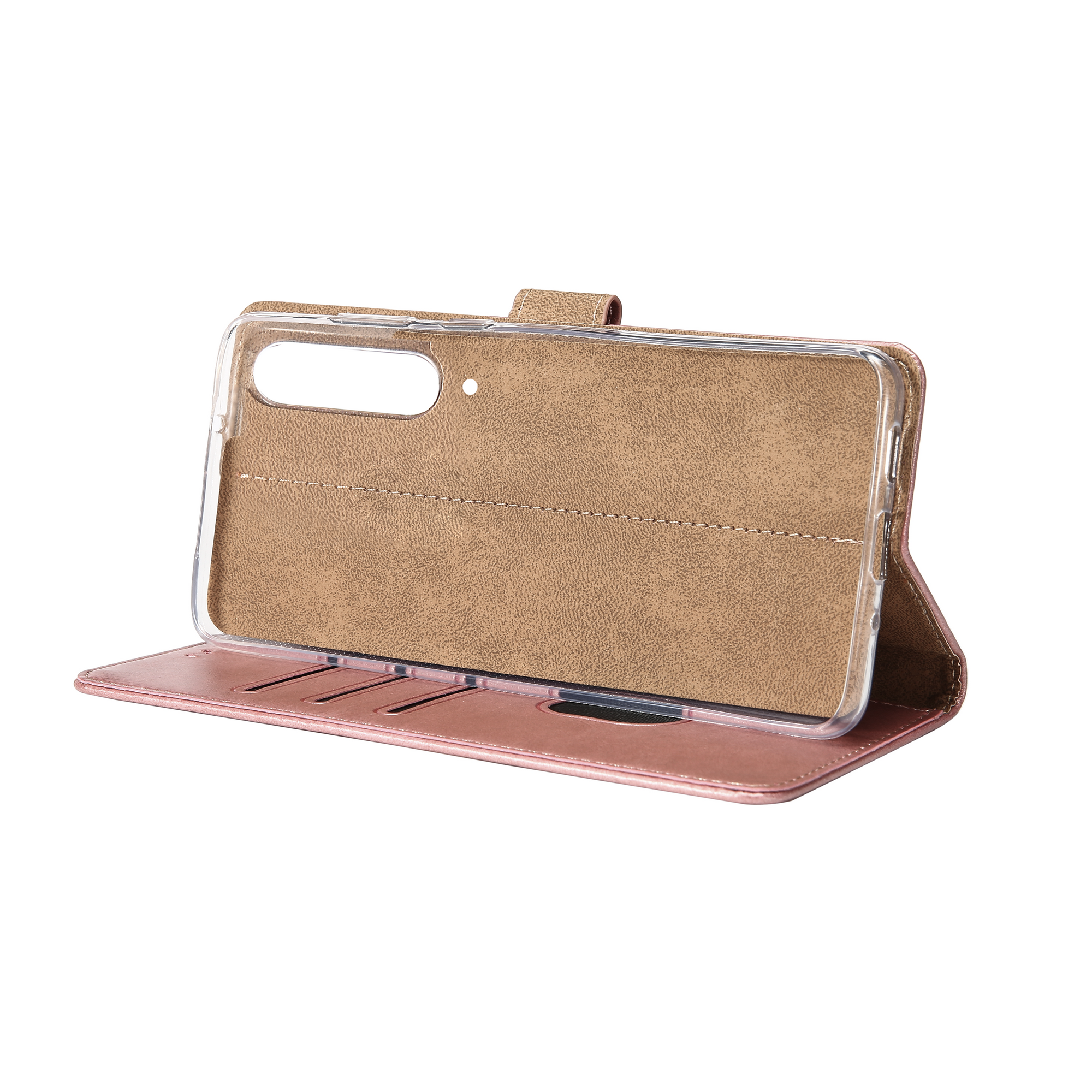 Rixus Bibliothèque pour Samsung Galaxy A50 A505F Rose
