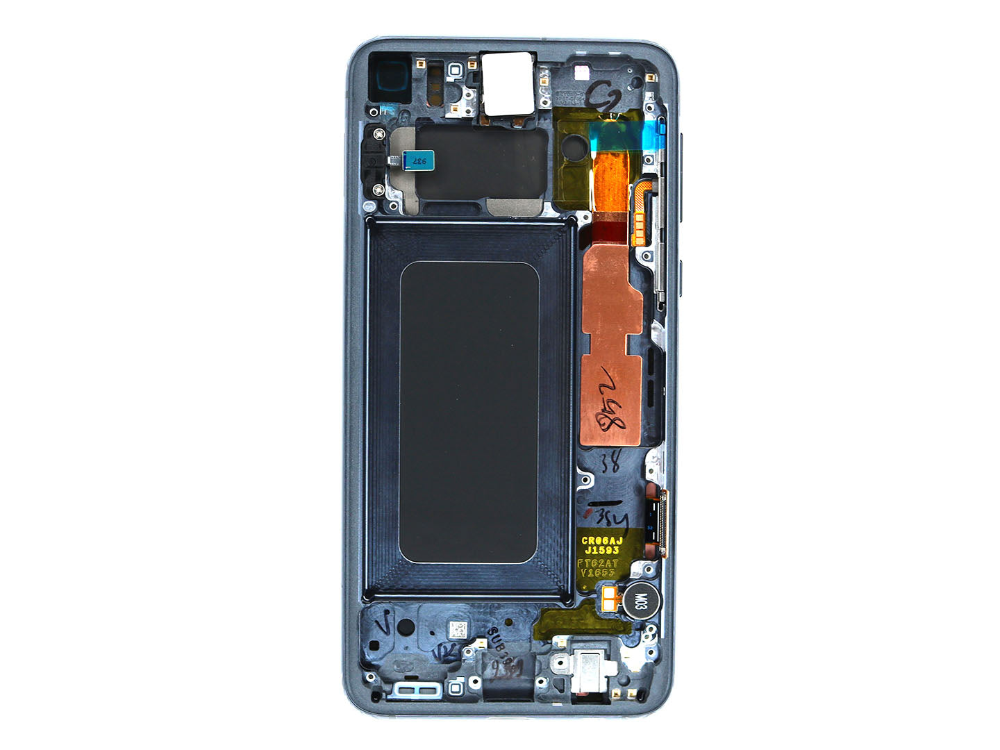 Samsung Galaxy S10e G970F Écran et numériseur avec cadre Prism Black Service Pack
