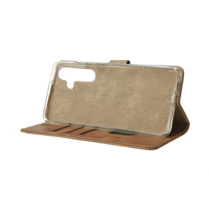 Bibliothèque Rixus pour Samsung Galaxy A14 5G Light Brown