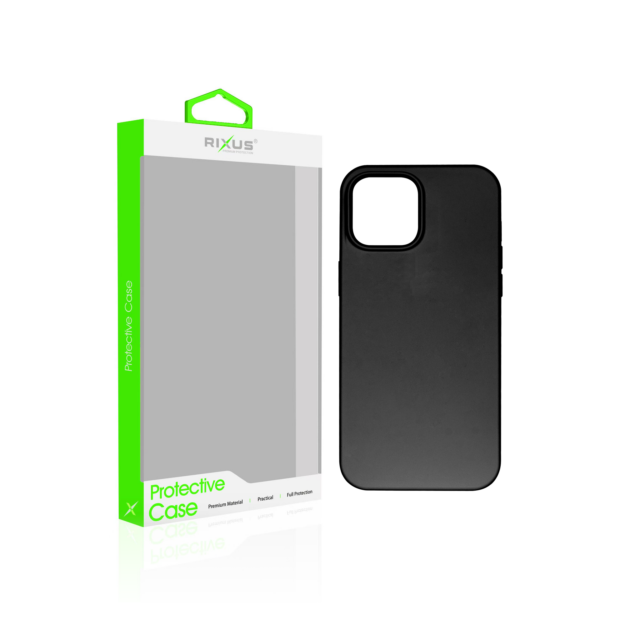 Rixus For iPhone 14 Pro Soft TPU Phone Case With MagSafe Black (coque pour iPhone 14 Pro en TPU souple avec MagSafe)