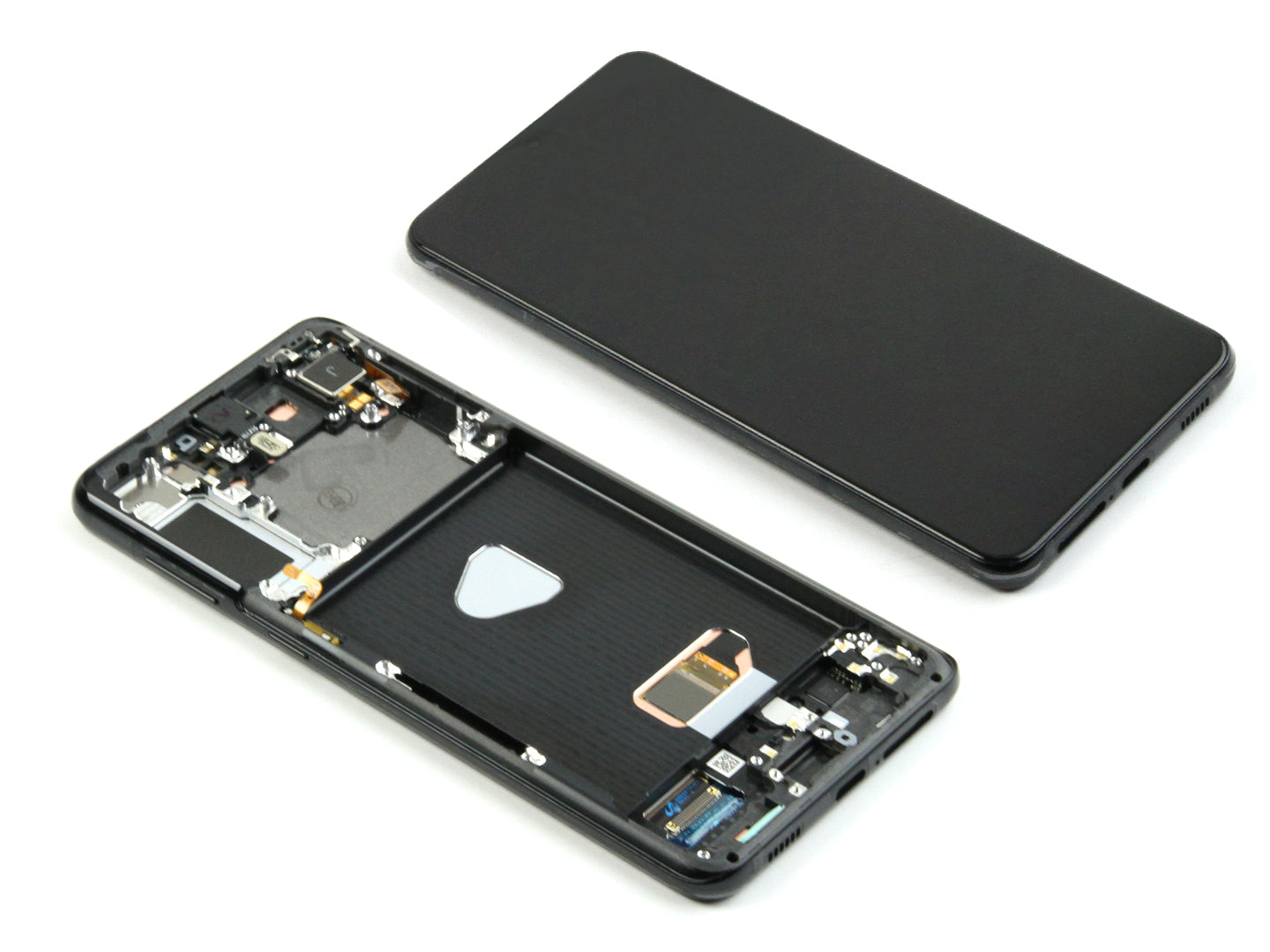 Samsung Galaxy S21 Plus 5G G996B Écran et numériseur avec cadre Phantom Black Service Pack