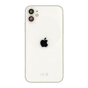 Pour iPhone 11 Boîtier complet incluant toutes les petites pièces sans la batterie et la caméra arrière (blanc)
