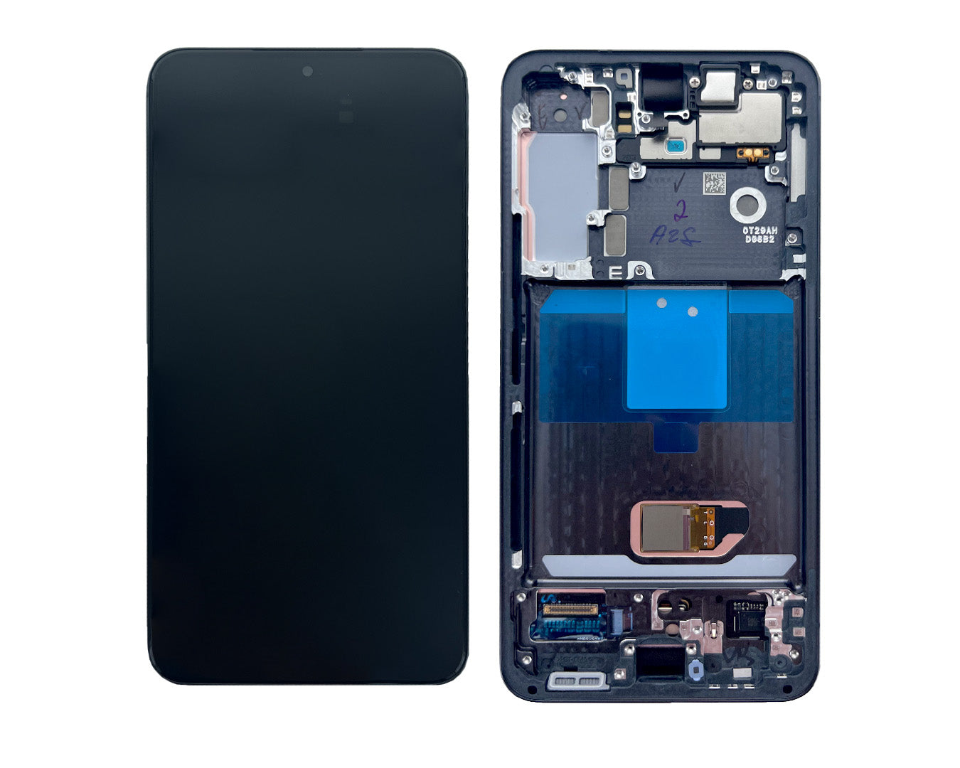 Samsung Galaxy S22 S901B Écran et numériseur avec cadre Graphite Service Pack