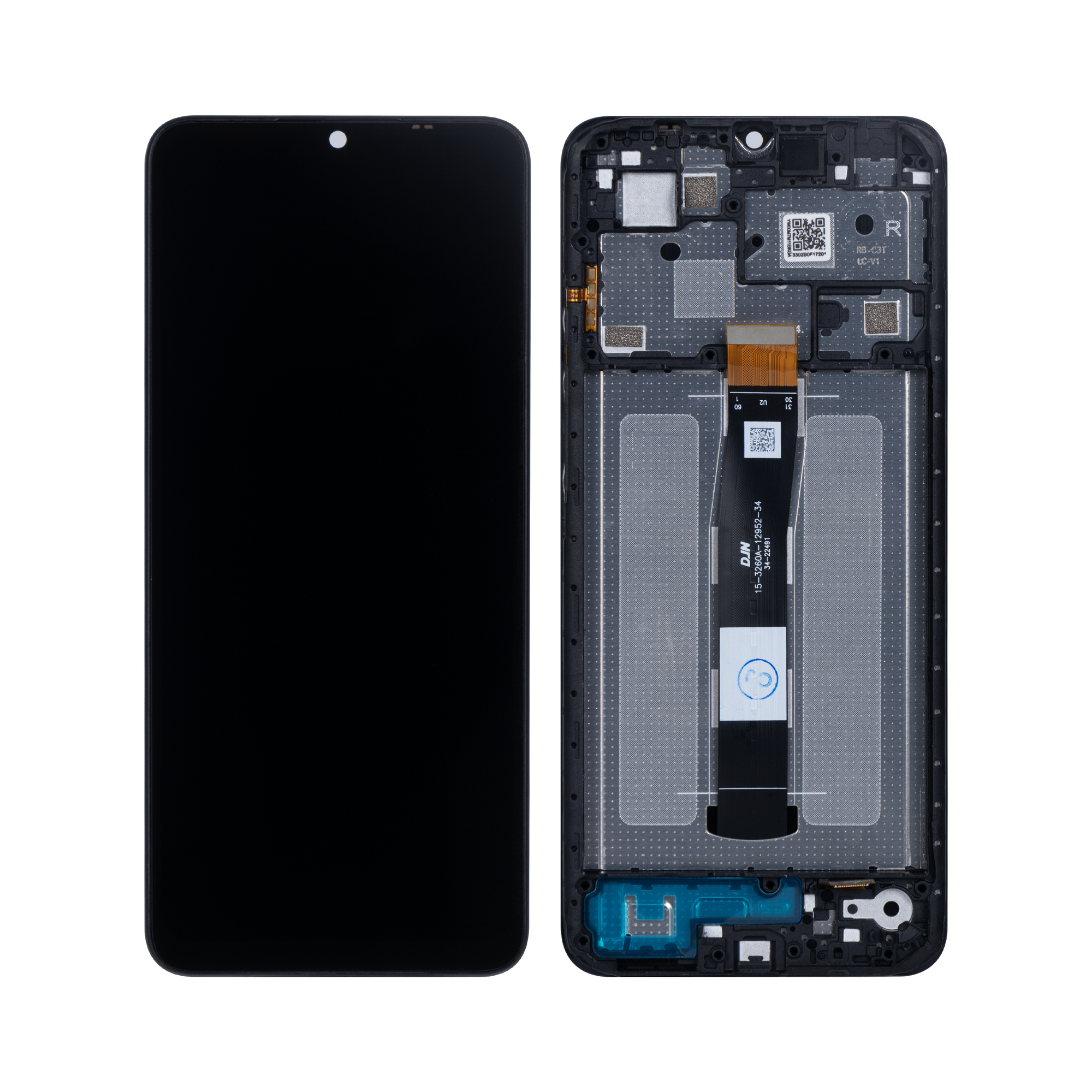 Xiaomi Redmi 12C (22120RN86G) Ecran et numériseur avec cadre noir OEM
