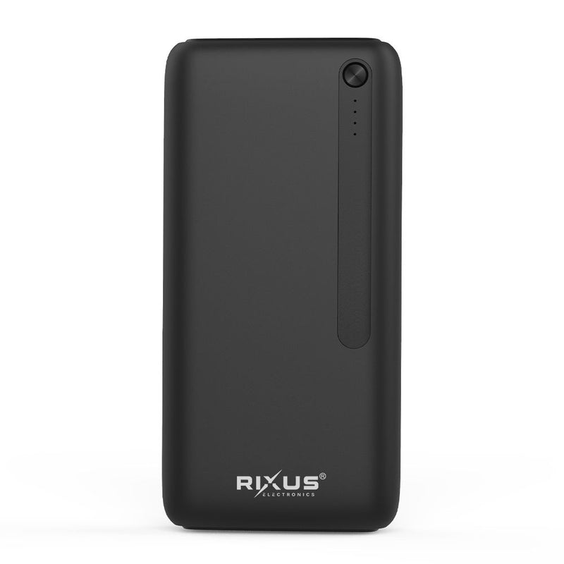 Rixus RXPB38B Banque d'alimentation haute capacité 30.000mAh Noir