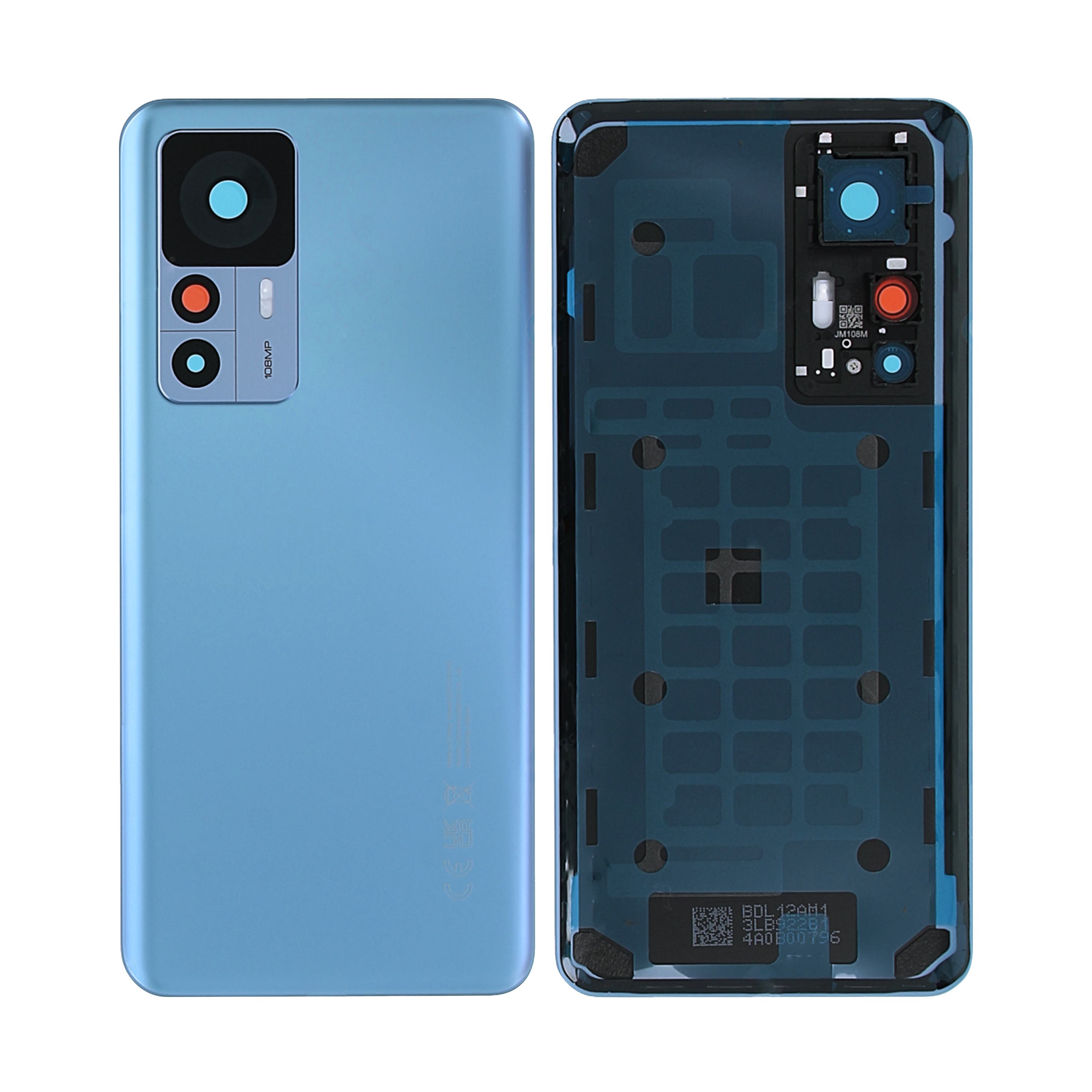 Xiaomi 12T (22071212AG) Coque arrière bleue avec lentille