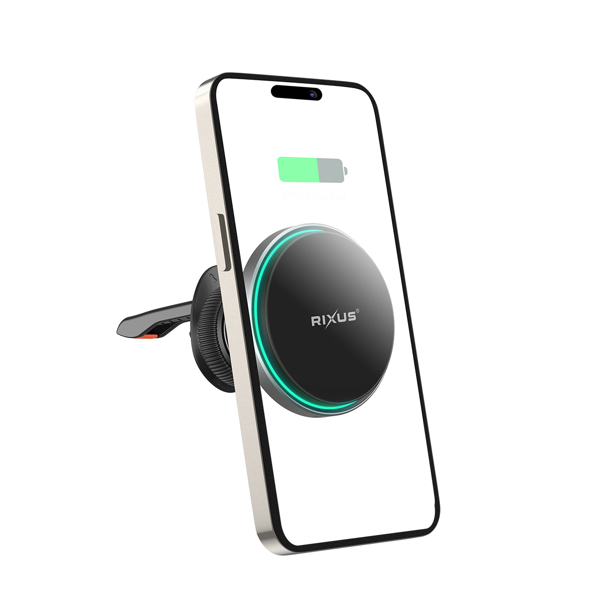 Rixus RXWC12 MagSafe Charging Compatible Air Vent Mount Black (support de ventilation compatible avec les chargeurs MagSafe)