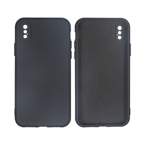 Rixus Coque pour iPhone X, XS Coque TPU souple pour téléphone noir