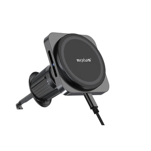 Rixus RXWC20 Wireless Car Charger for Magsafe Car Mount 15W Space Gray
