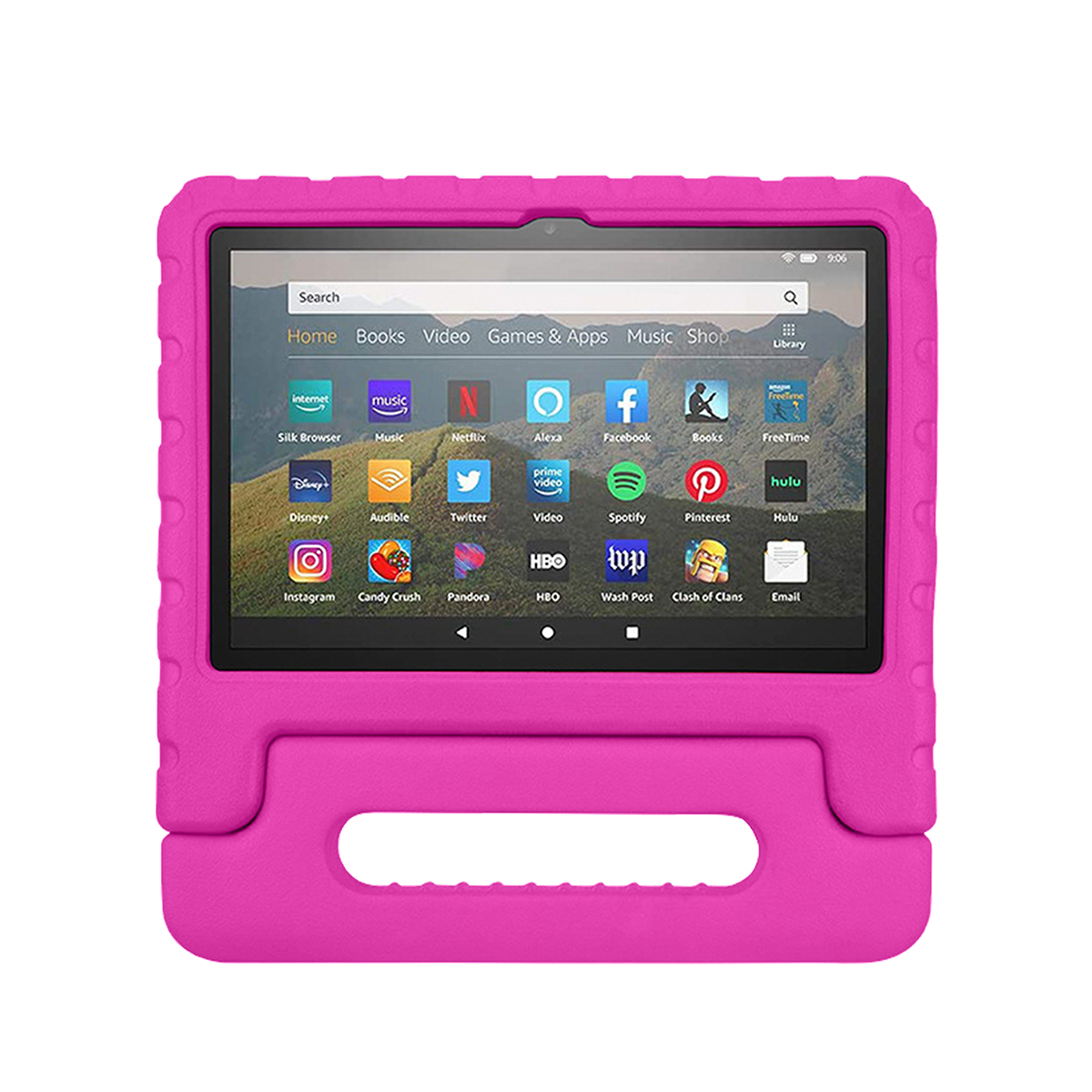 Rixus RXTC06 Pour iPad Pro 11 (2022,2021,2020,2018), iPad Air 4 10.9 (2020) Tablet Kids Case Rose