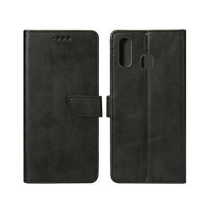 Rixus Bookcase Pour Samsung Galaxy A20e A202F Noir