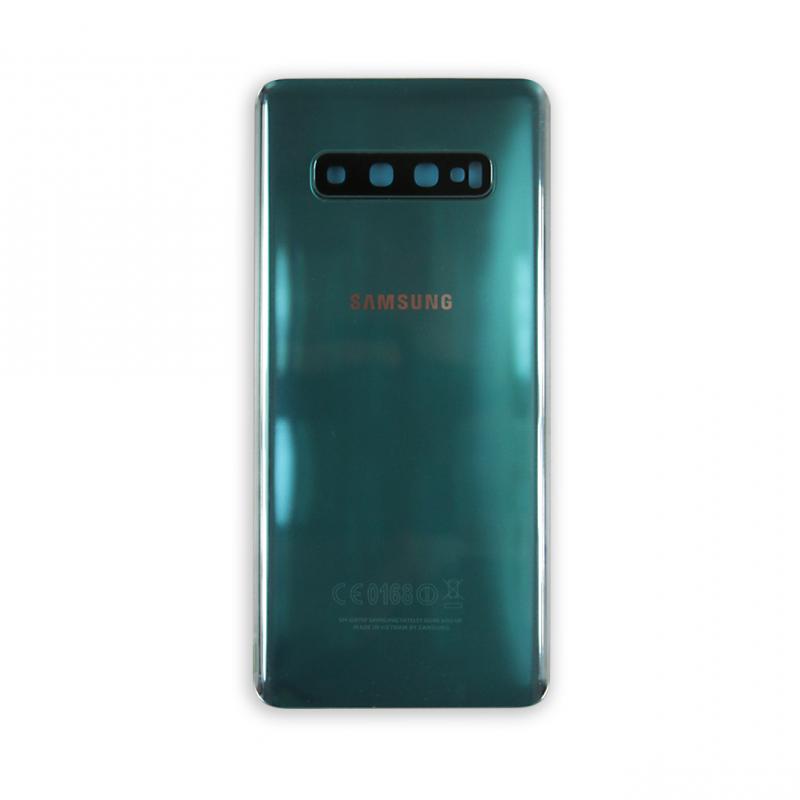 Samsung Galaxy S10 Plus G975F Coque arrière vert prisme avec objectif (OEM)