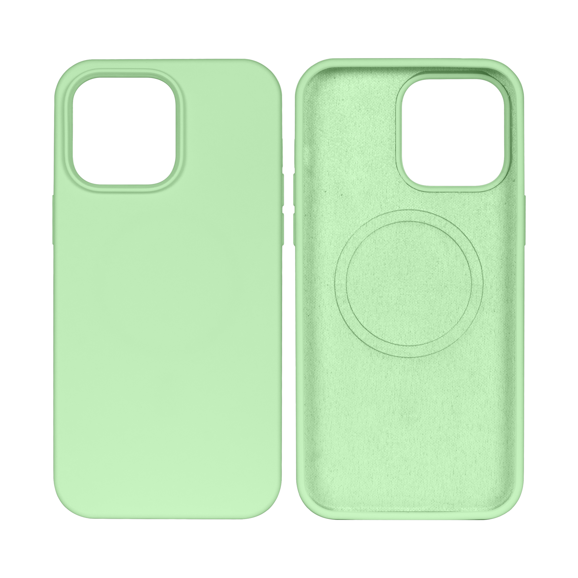 Rixus pour iPhone 14 Pro Max Coque en TPU souple avec MagSafe Matcha