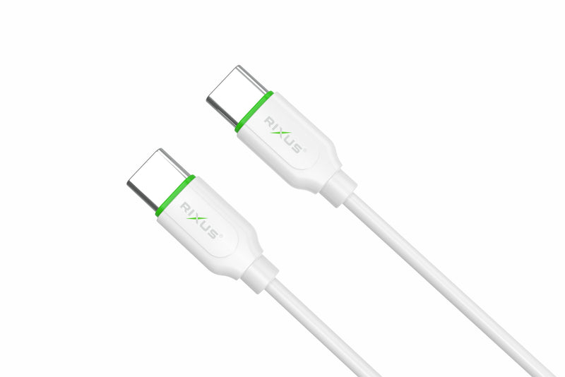 Rixus RX2016 Câble de synchronisation des données et de charge rapide Type-C vers Type-C 200cm