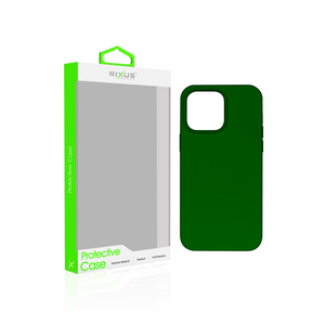 Rixus pour iPhone 14 Pro Max Coque en TPU souple avec MagSafe Vert foncé