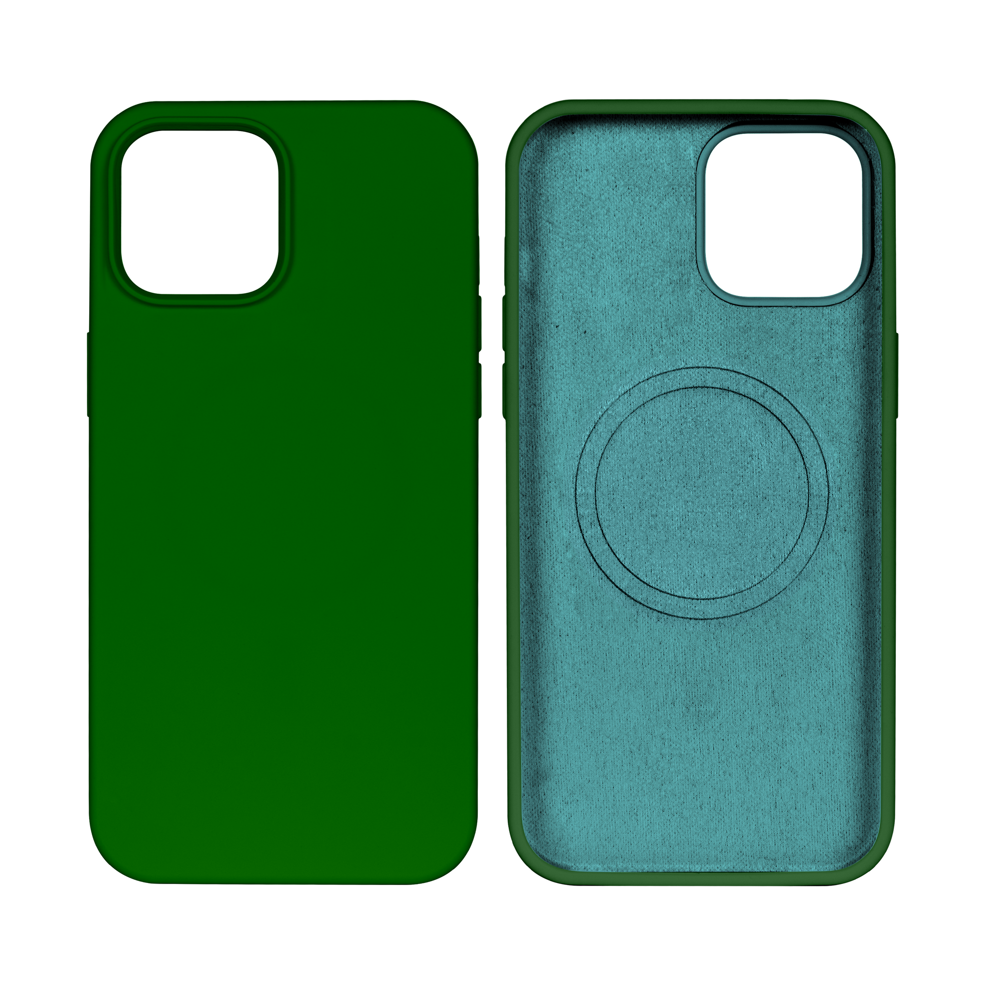 Rixus For iPhone 14 Pro Soft TPU Phone Case With MagSafe Dark Green (coque pour iPhone 14 Pro en TPU souple avec MagSafe)