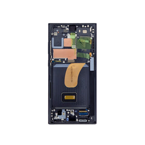 Samsung Galaxy S23 Ultra S918B Écran et numériseur avec cadre Phantom Black Service Pack