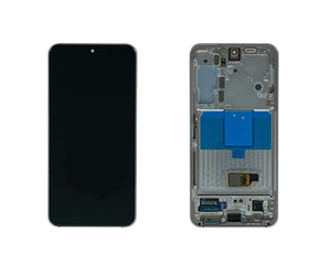 Samsung Galaxy S22 S901B Écran et numériseur avec cadre Pink Gold Service Pack