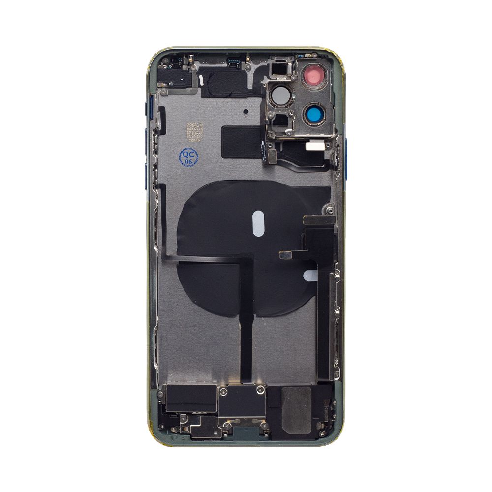 Pour iPhone 11 Pro Max Boîtier complet incluant toutes les petites pièces Sans batterie et appareil photo arrière Vert
