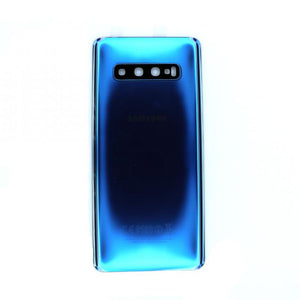 Samsung Galaxy S10 Plus G975F Coque arrière bleu prisme avec lentille (OEM)