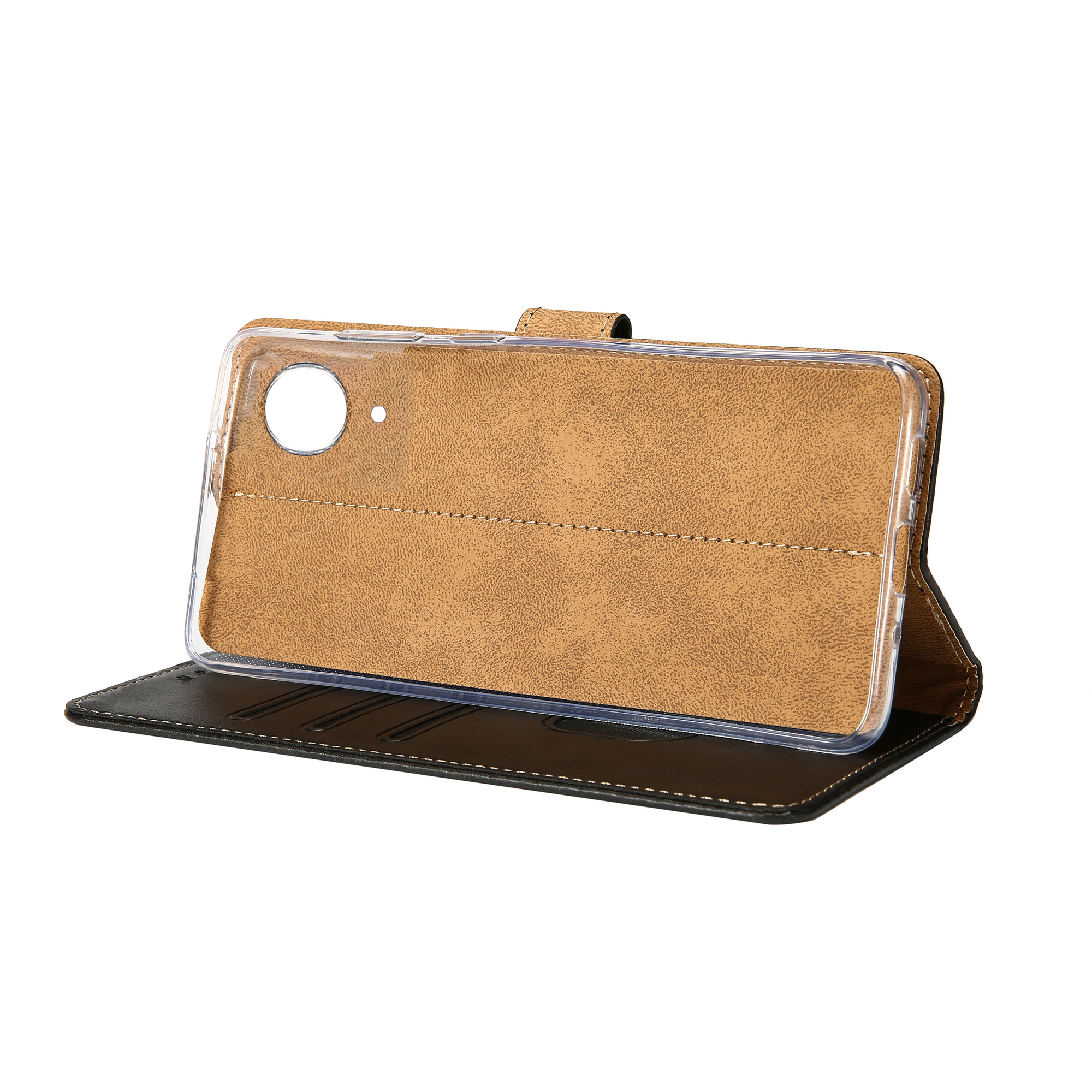Rixus For Samsung Galaxy A03 Core PU Book Case Noir