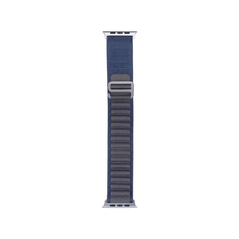 Pour Apple Watch 38mm, 40mm, 41mm Bracelet Nylon Boucle Sport Bleu Boîte de vente au détail