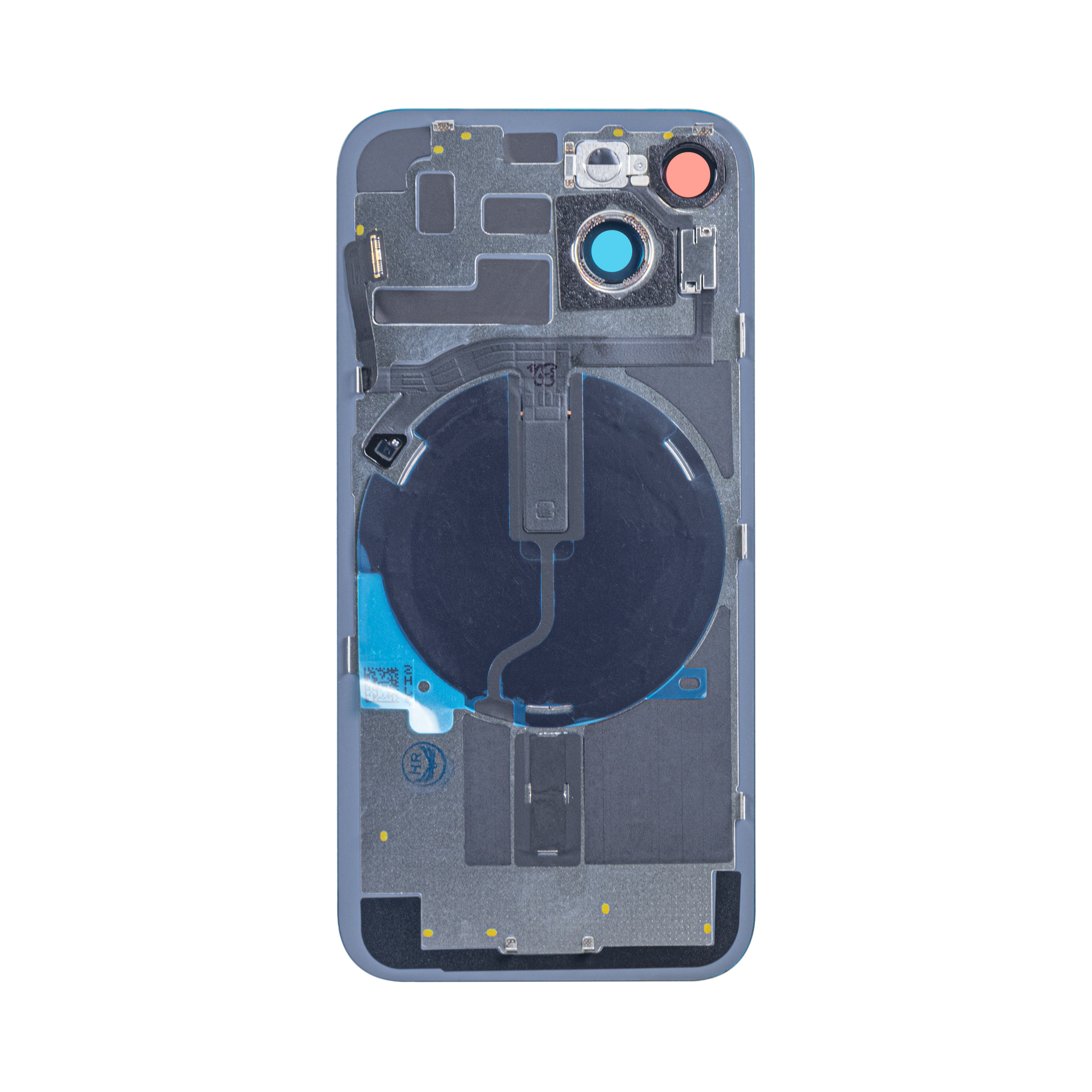 Pour iPhone 14 Boîtier complet incluant toutes les petites pièces sans batterie ni appareil photo arrière Noir