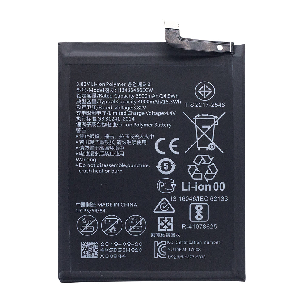 Huawei P20 Pro,Mate 10,Mate 10Pro,View 20,Mate 20RS,Honor 20Pro, Mate20 Batterie HB436486ECW