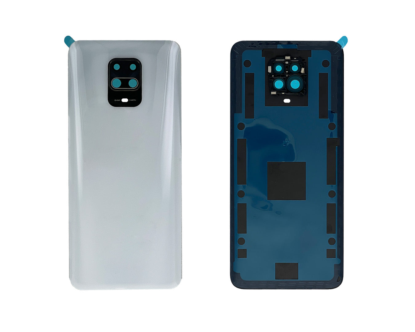 Xiaomi Redmi Note 9S, Note 9 Pro Back Cover (+ Lens) Glacier White OEM