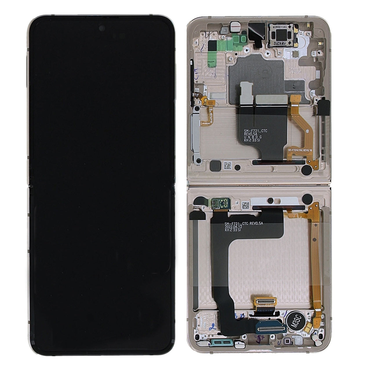Samsung Galaxy Z Flip4 5G F721B Display And Digitizer With Frame Pink Gold (SP)