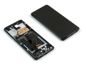 Samsung Galaxy S20 Plus G985F, 5G G986F Display And Digitizer With Frame Cosmic Black Service Pack