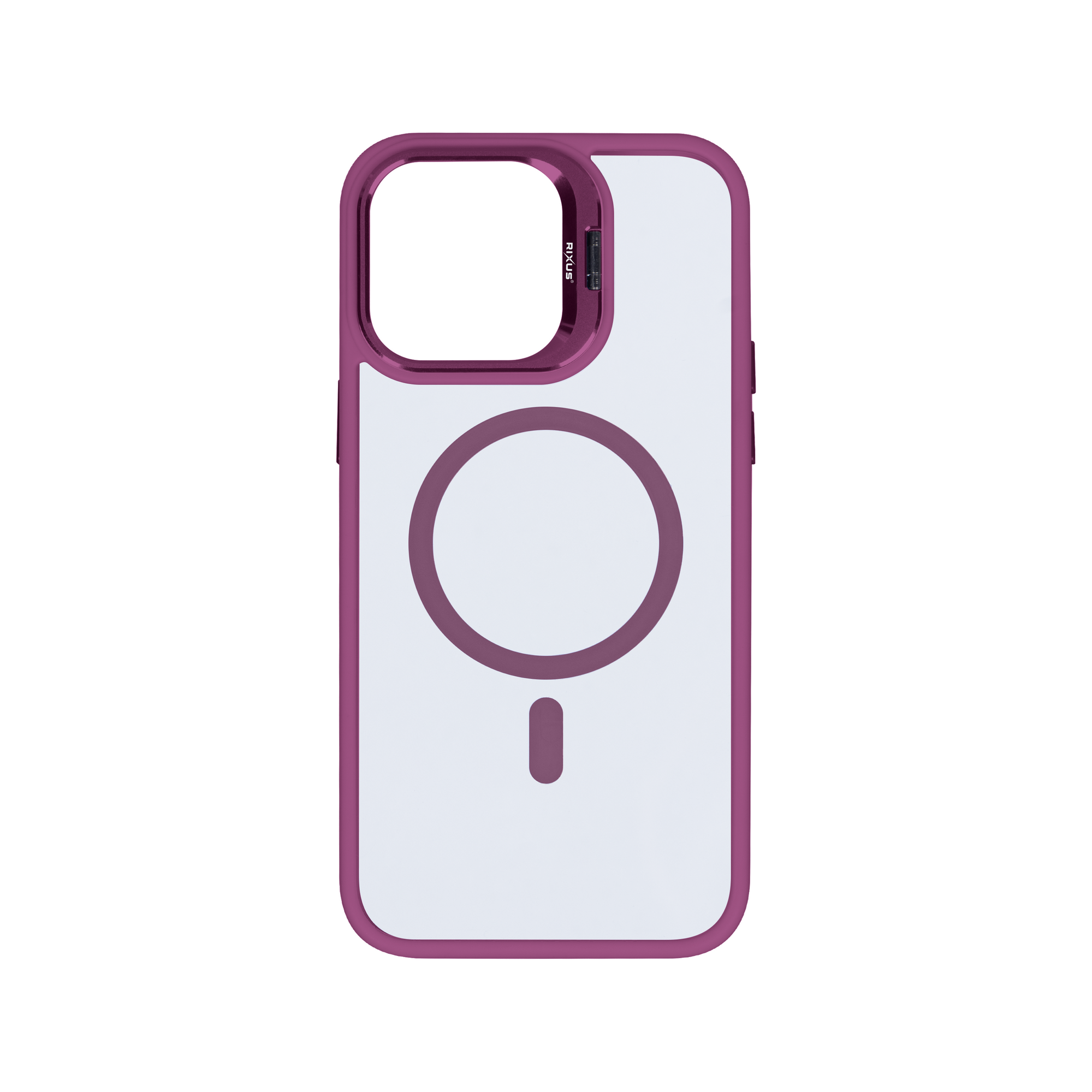 Rixus Classic 03 Case With MagSafe For iPhone 14 Pro Dark Pink