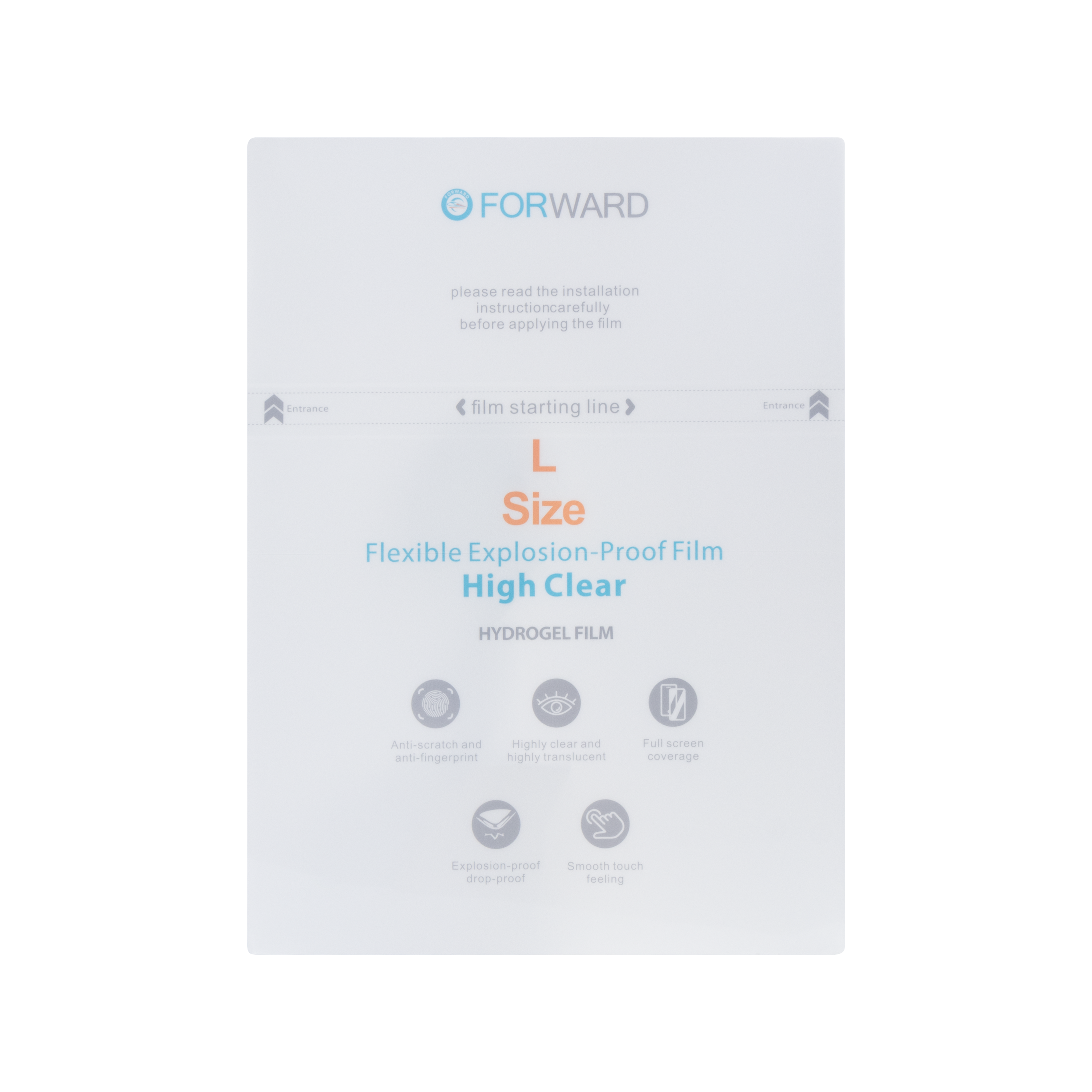 Forward 16" High-Clear Flexible Explosion-proof Film (5 Pieces)