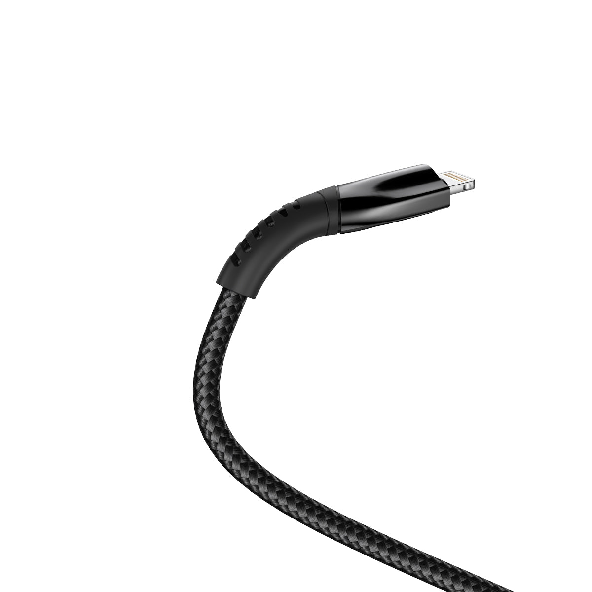 Rixus RXUC30AL Alloy USB To Lightning Data Cable Metal Gray