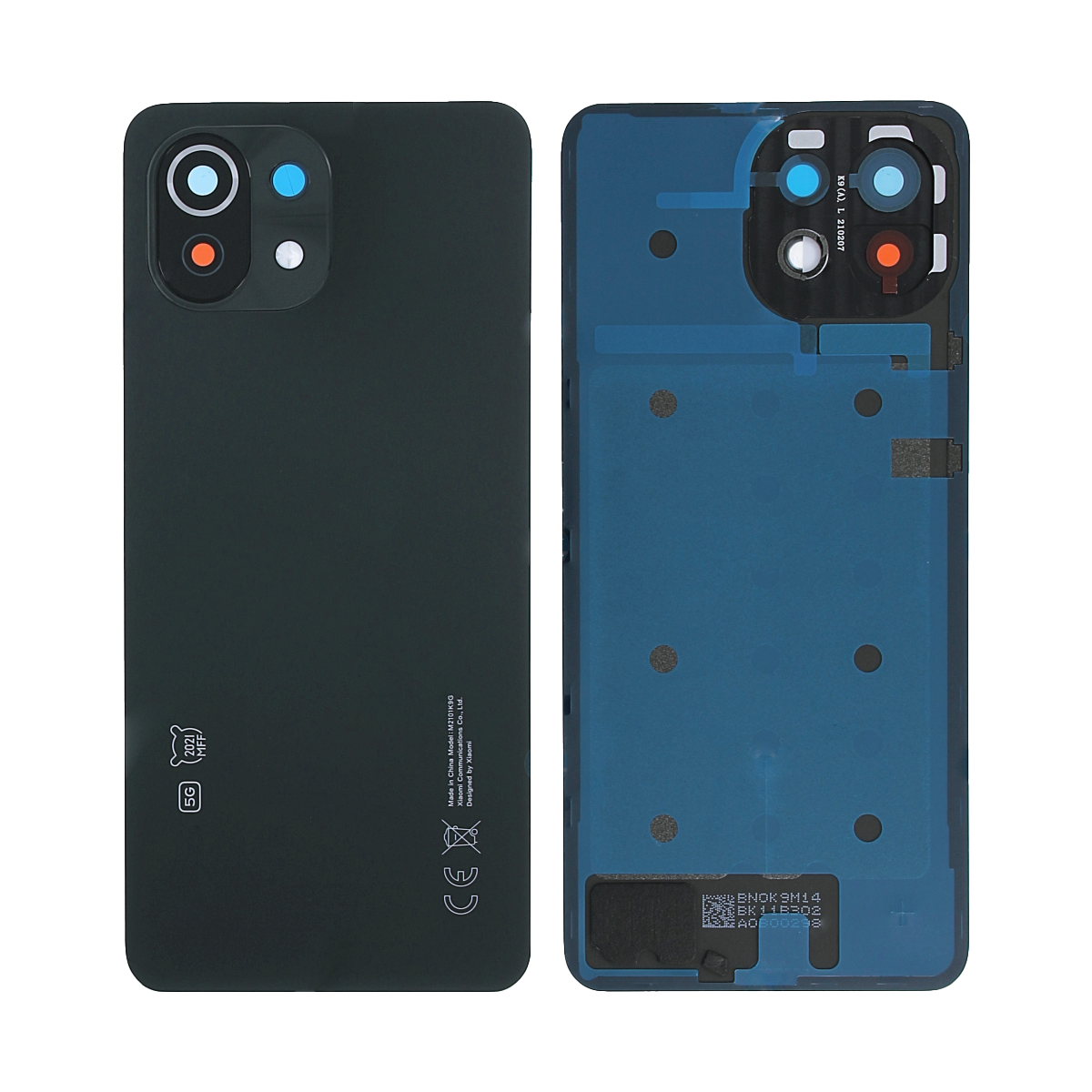Xiaomi Mi 11 Lite 5G (M2101K9G) Back Cover Truffle Black With Lens