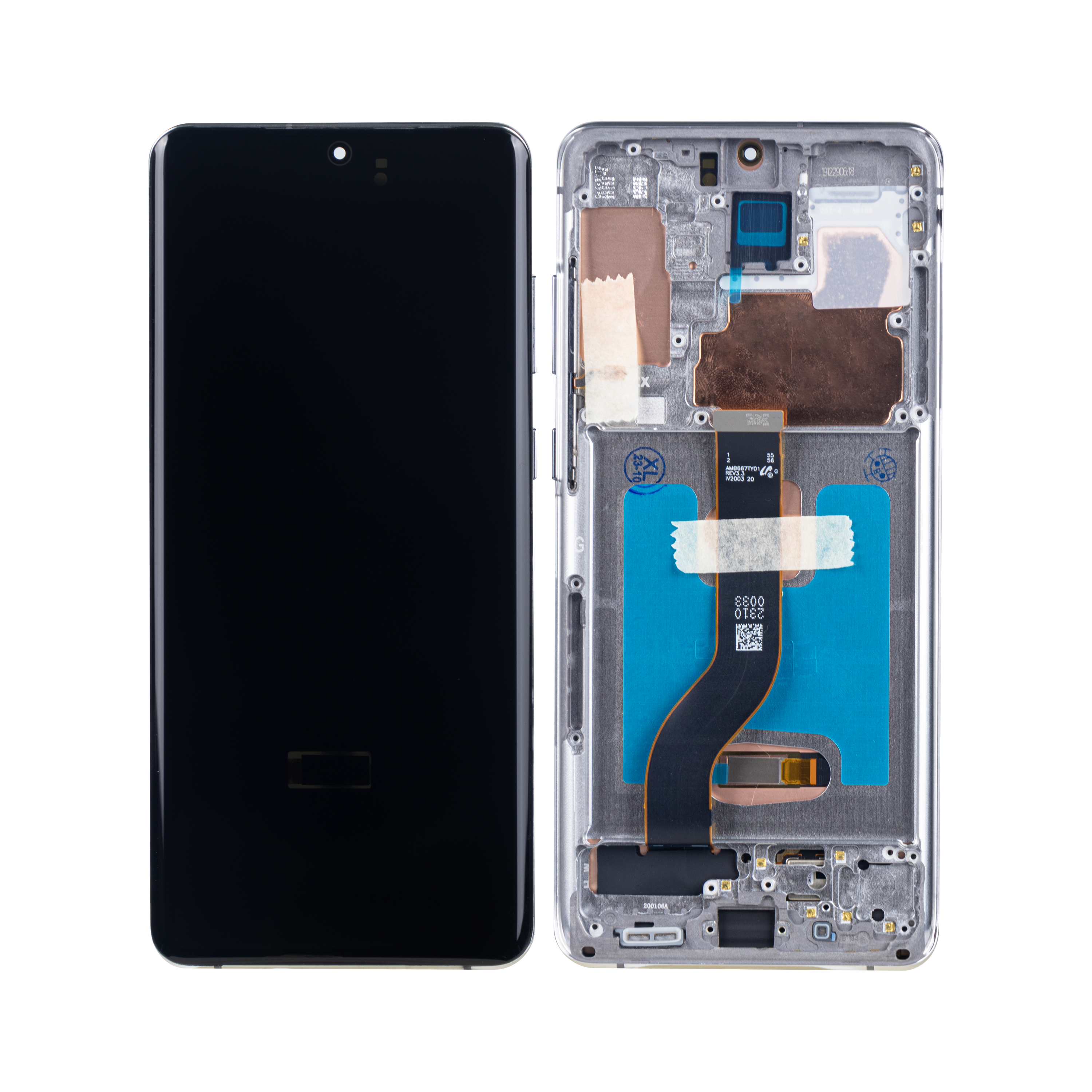 Samsung Galaxy S20 Plus G985F, S20 Plus 5G G986F Display And Digitizer With Frame Grey Soft-OLED