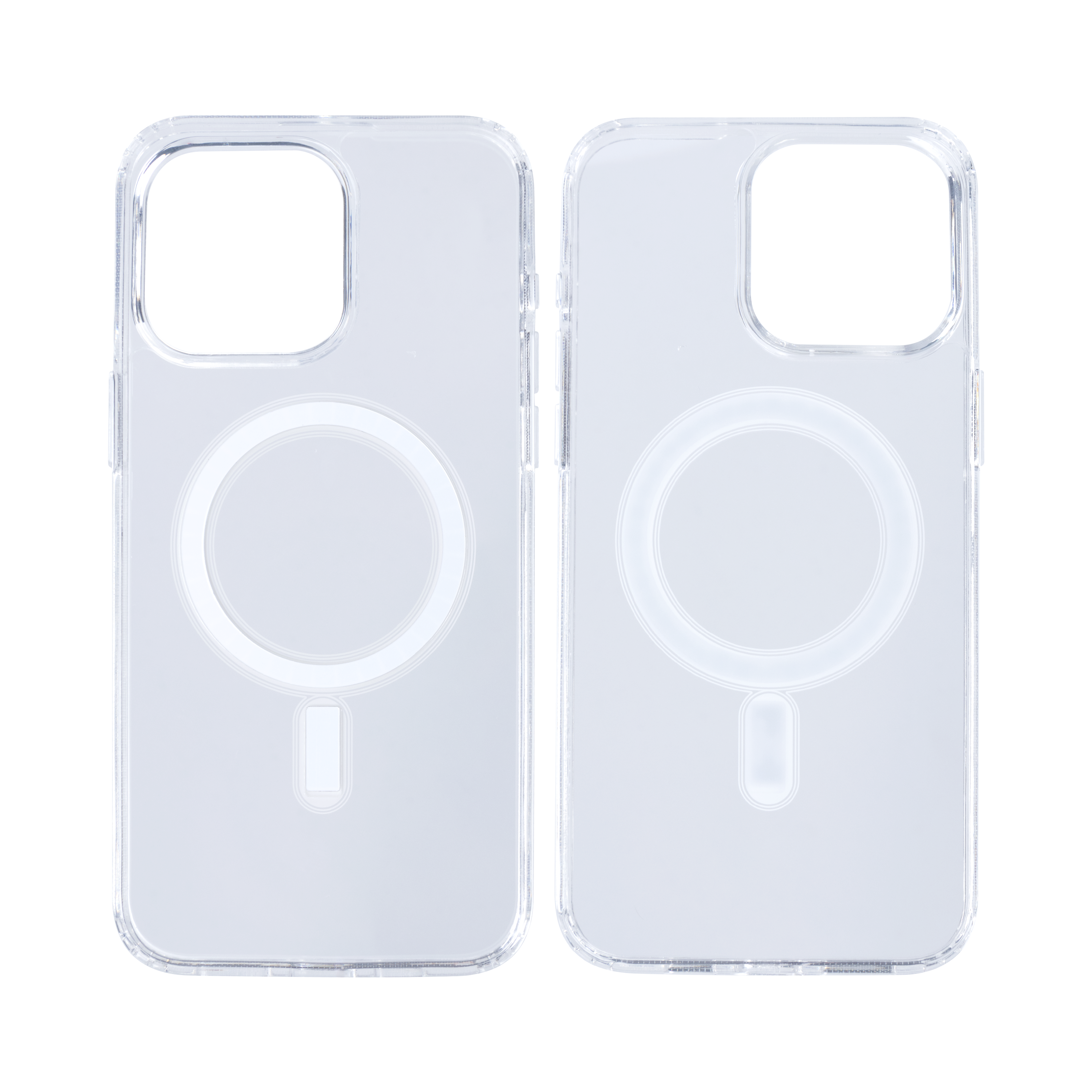 Rixus For iPhone 15 Pro Max Magnetic Clear Case