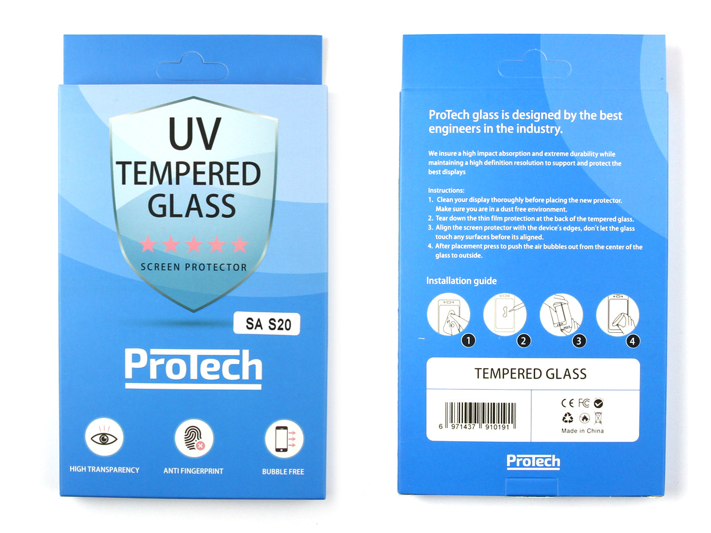 Samsung Galaxy S20 G980F Tempered Glass Liquid UV
