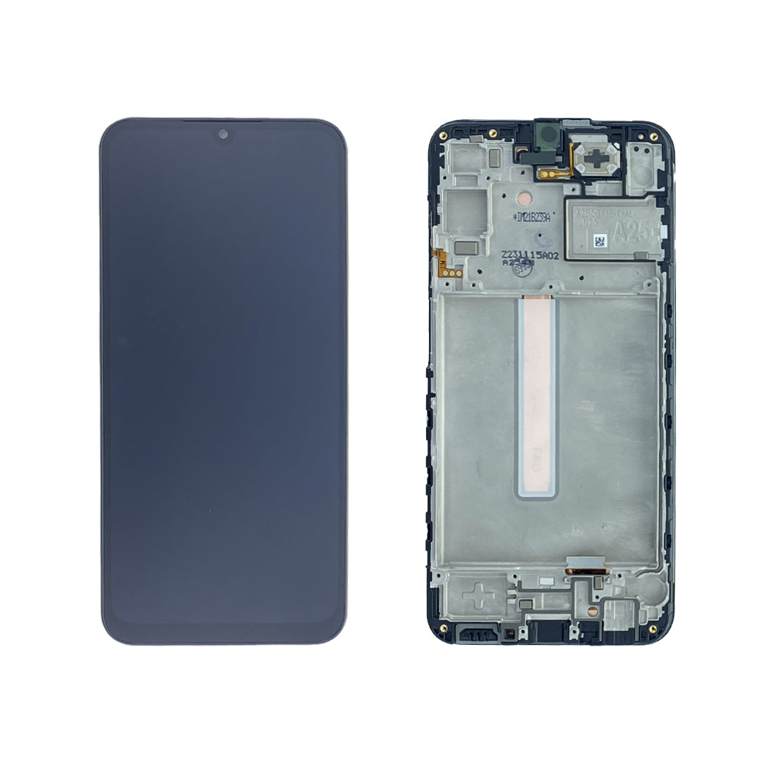 Samsung Galaxy A25 A256B Display And Digitizer Complete Black Service Pack