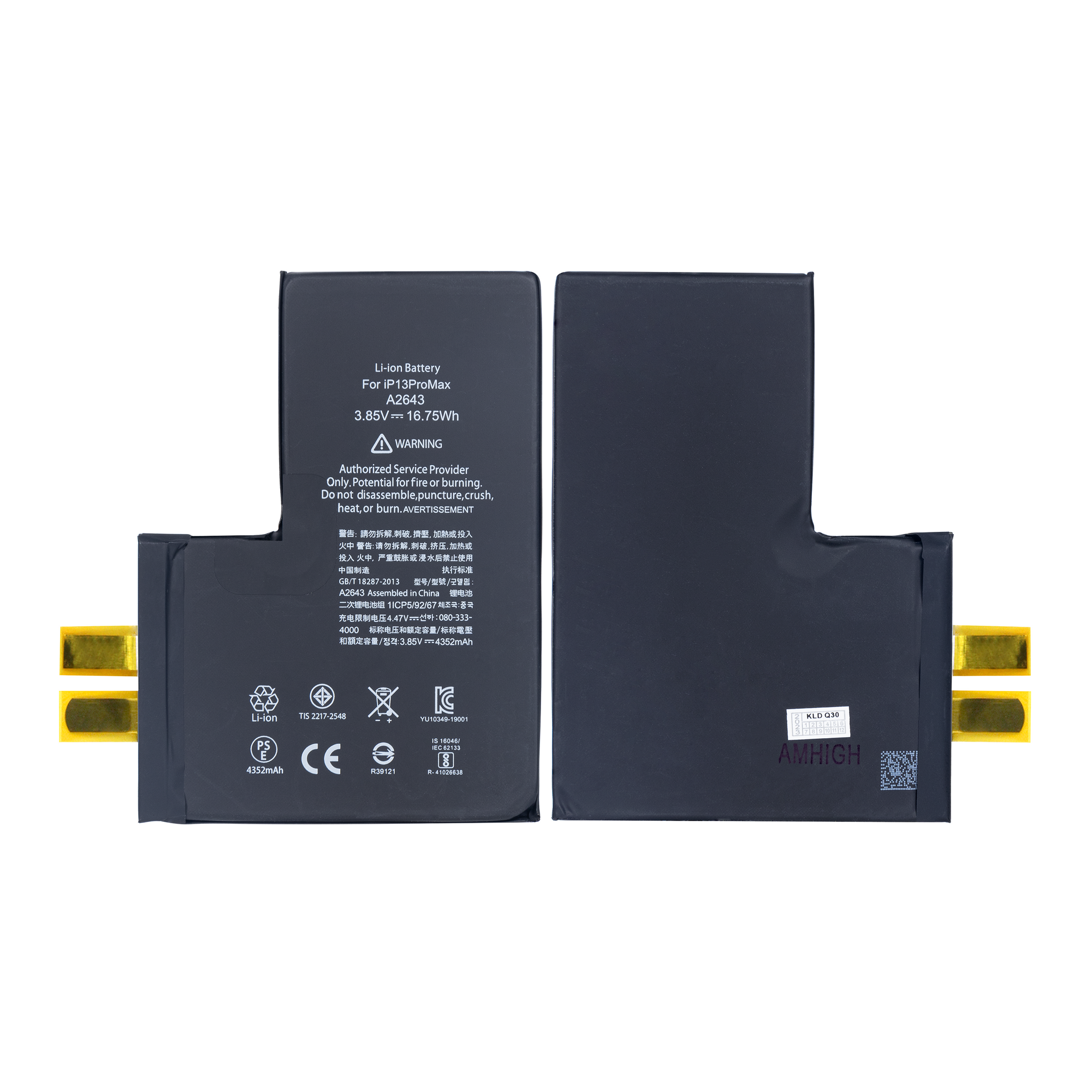For iPhone 13 Pro Max A2643 Battery Premium No Flex