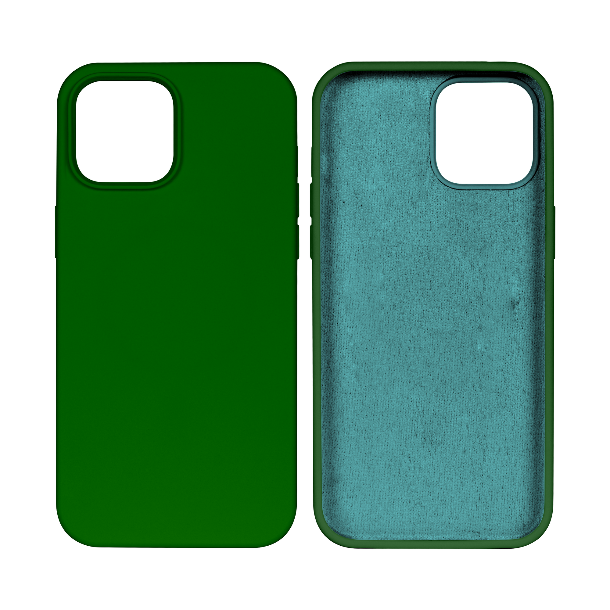 Rixus For iPhone 15 Soft TPU Phone Case Dark Green