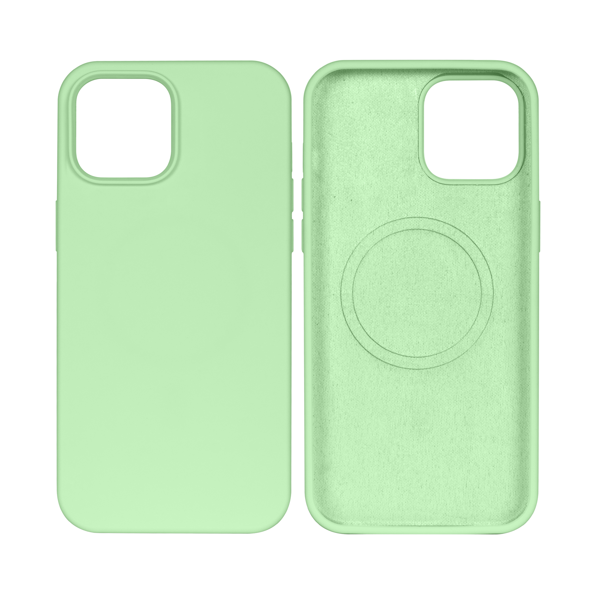 Rixus For iPhone 14 Pro Soft TPU Phone Case With MagSafe Matcha