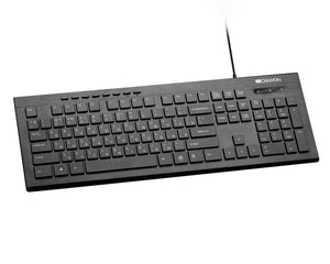 Canyon Wired USB Multimedia HKB-W2 FR Keyboard LED Black (Azerty)