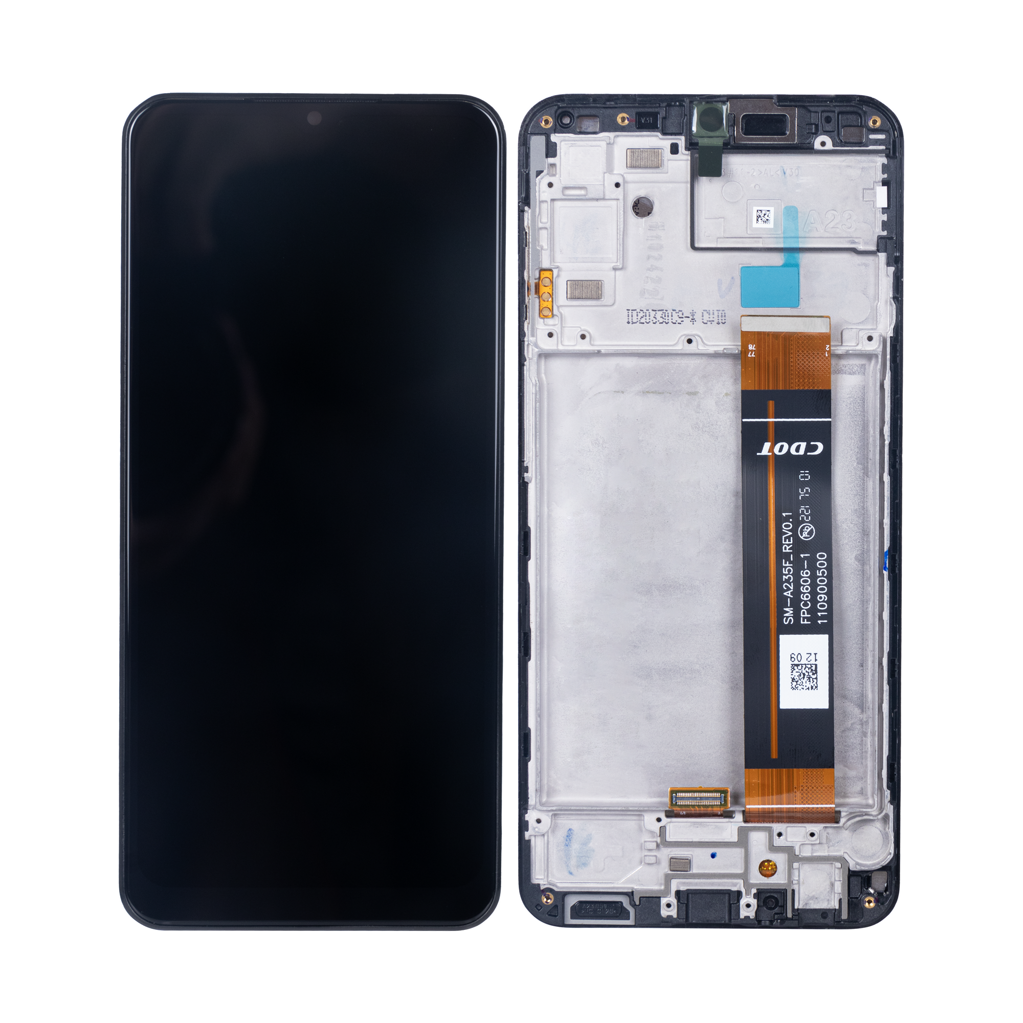 Samsung Galaxy A23 A235F Display And Digitizer With Frame Black Soft-OLED