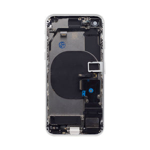 For iPhone 8 Complete Housing Incl All Small Parts Without Battery and Back Camera (White)