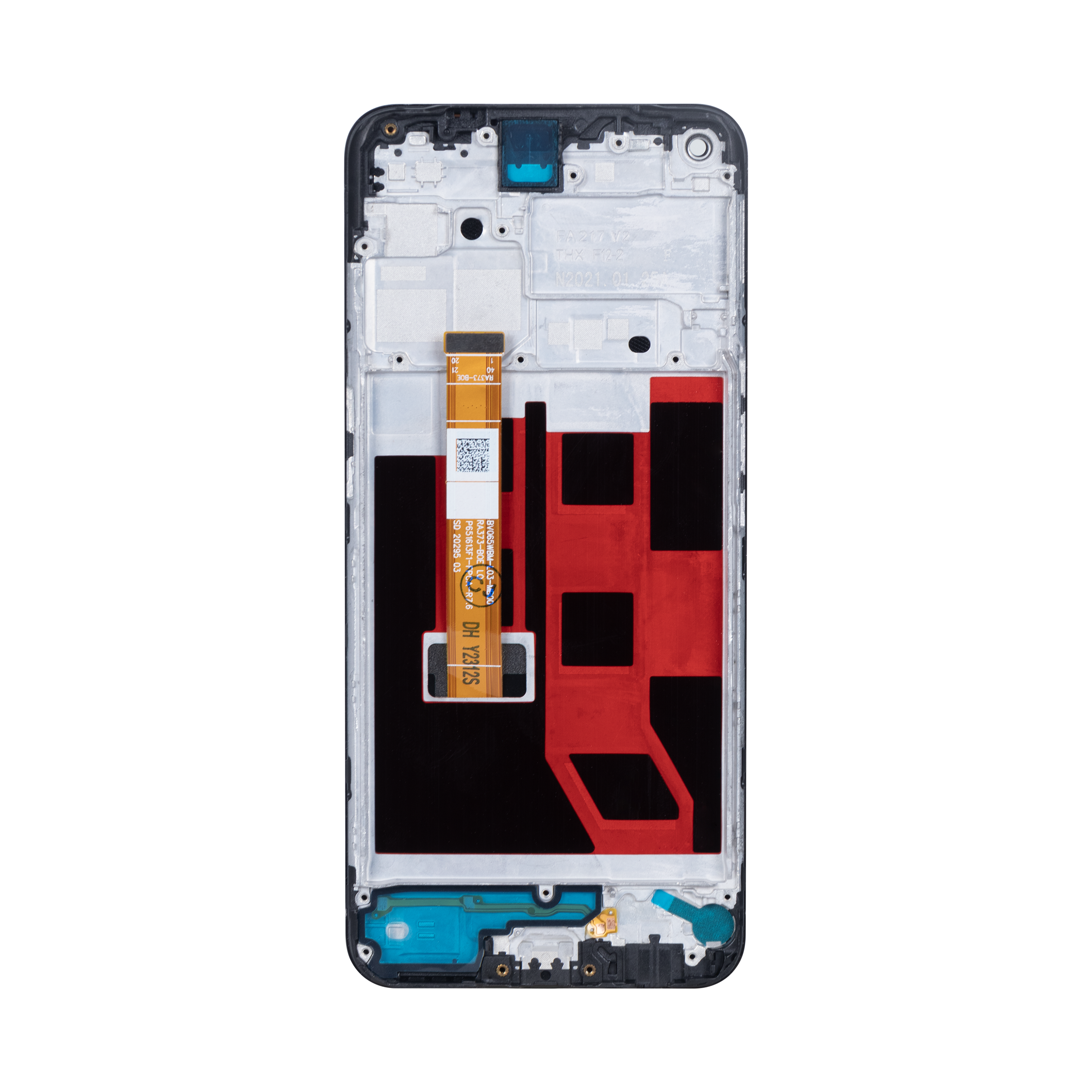 Oppo A53 4G CPH2127, A53S 4G CPH2139, CPH2135 Display And Digitizer With Frame Black Original