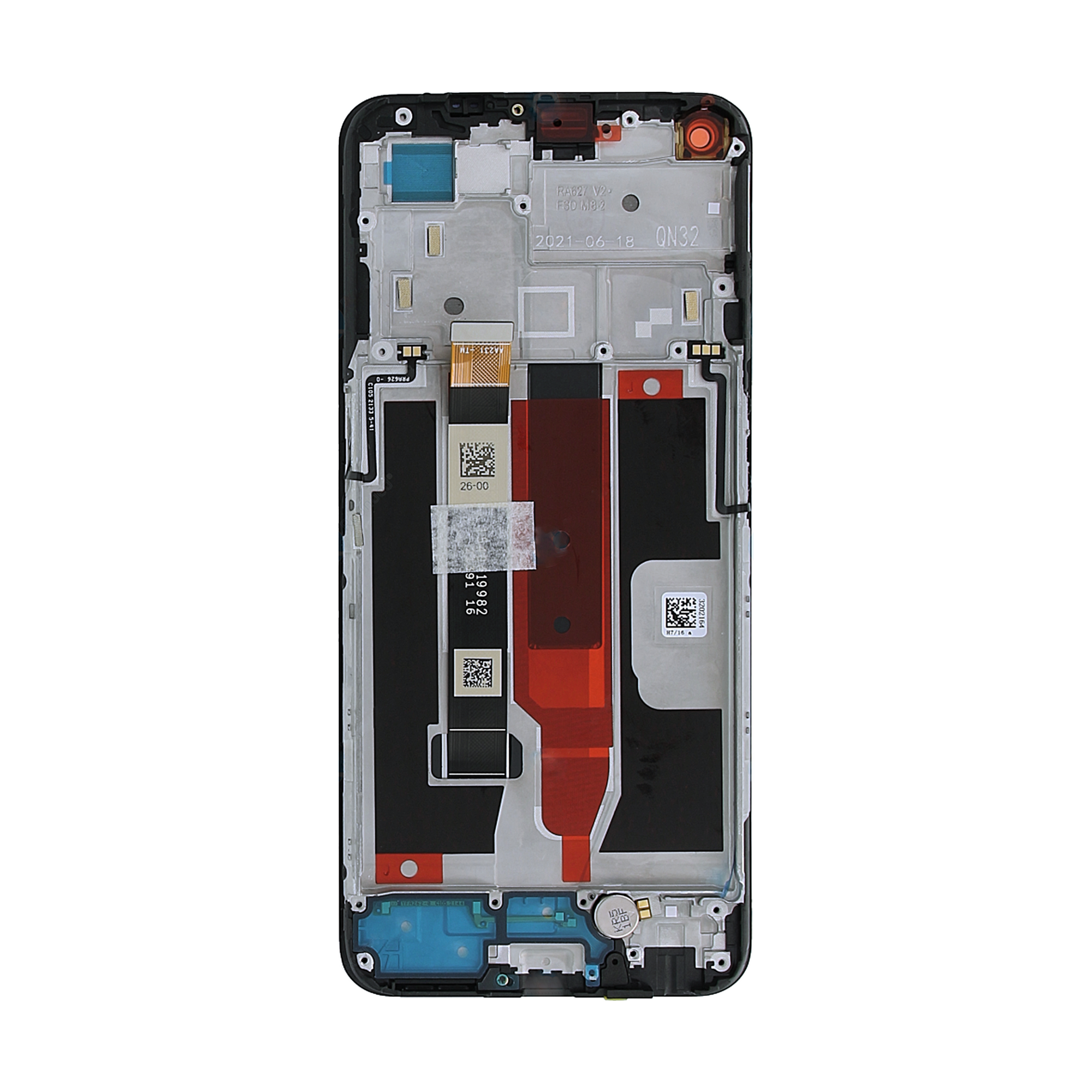 Realme Narzo 30 5G RMX3242 Display And Digitizer With Frame Racing Blue OEM