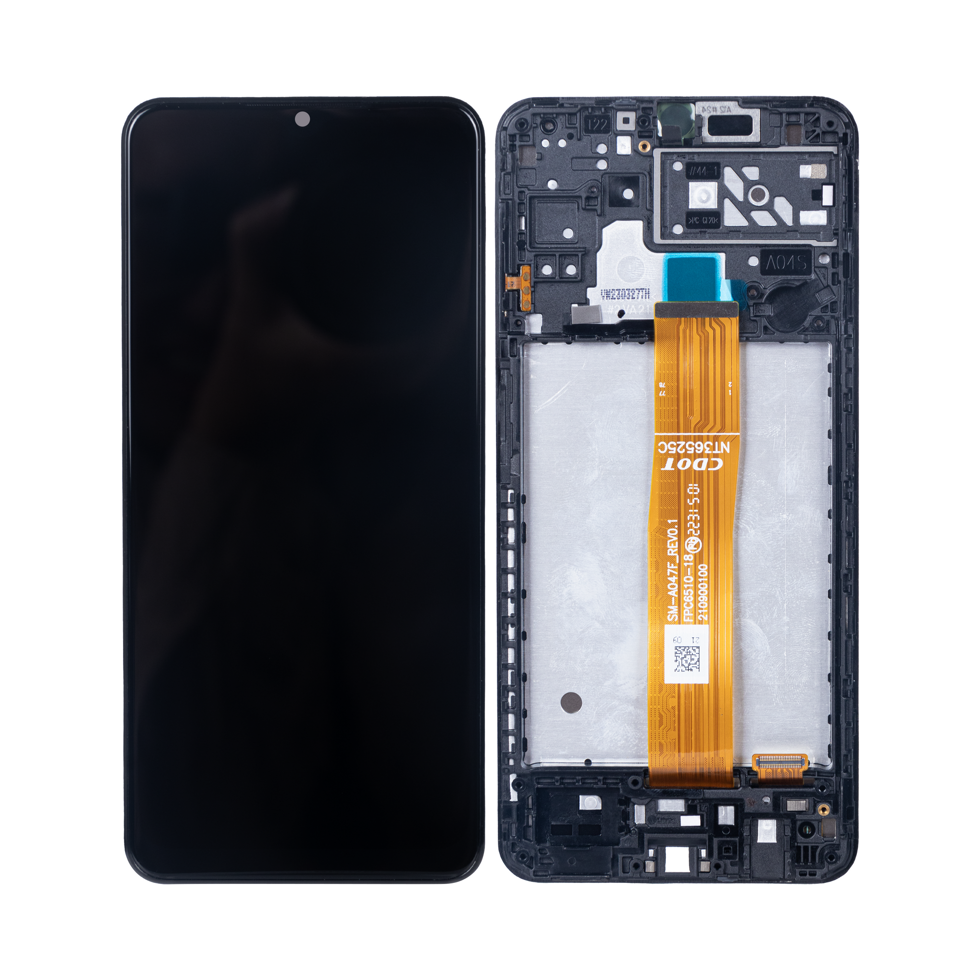 Samsung Galaxy A04s A047F Display And Digitizer With Frame Black Soft-OLED
