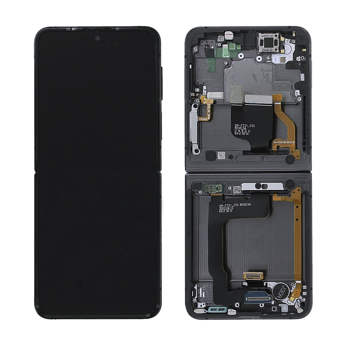 Samsung Galaxy Z Flip4 5G F721B Display And Digitizer With Frame Black (SP)